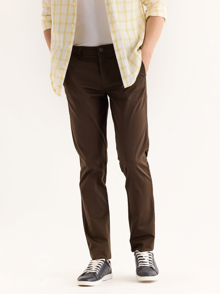 Olive Stretch Slim Fit Trouser