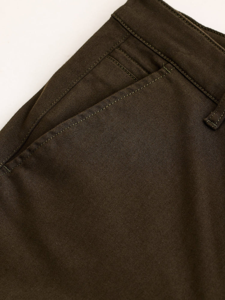 Olive Stretch Slim Fit Trouser