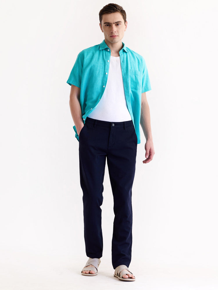 Navy Stretch Slim Fit Trouser