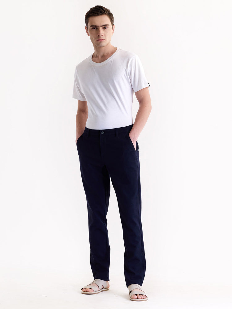 Navy Stretch Slim Fit Trouser