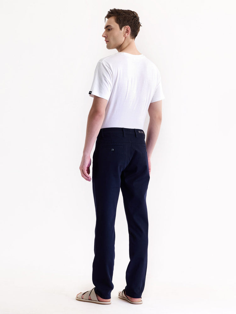 Navy Stretch Slim Fit Trouser