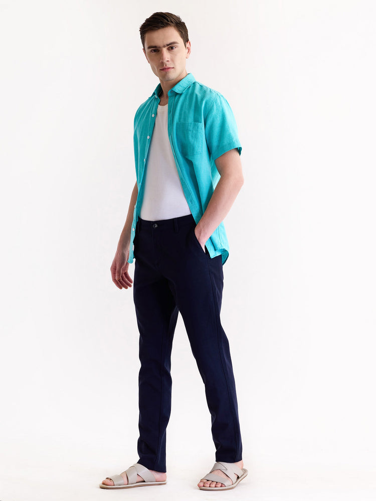 Navy Stretch Slim Fit Trouser