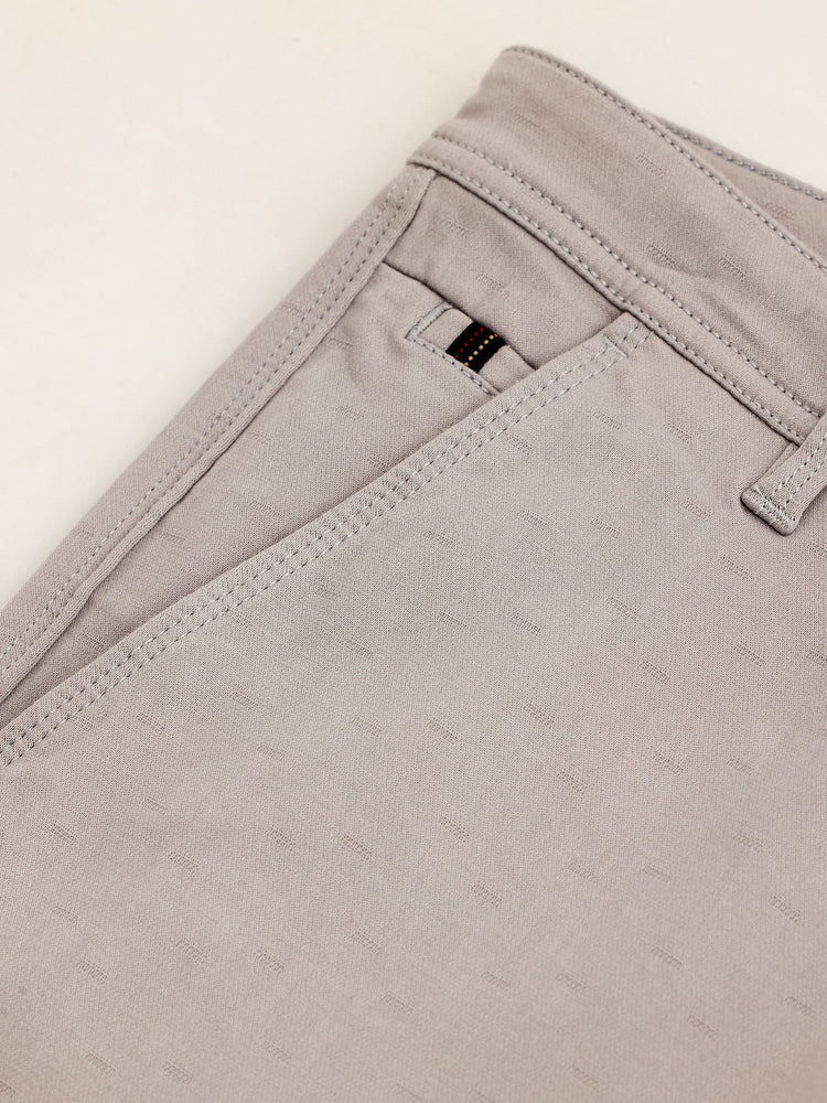 Grey Stretch Slim Fit Trouser