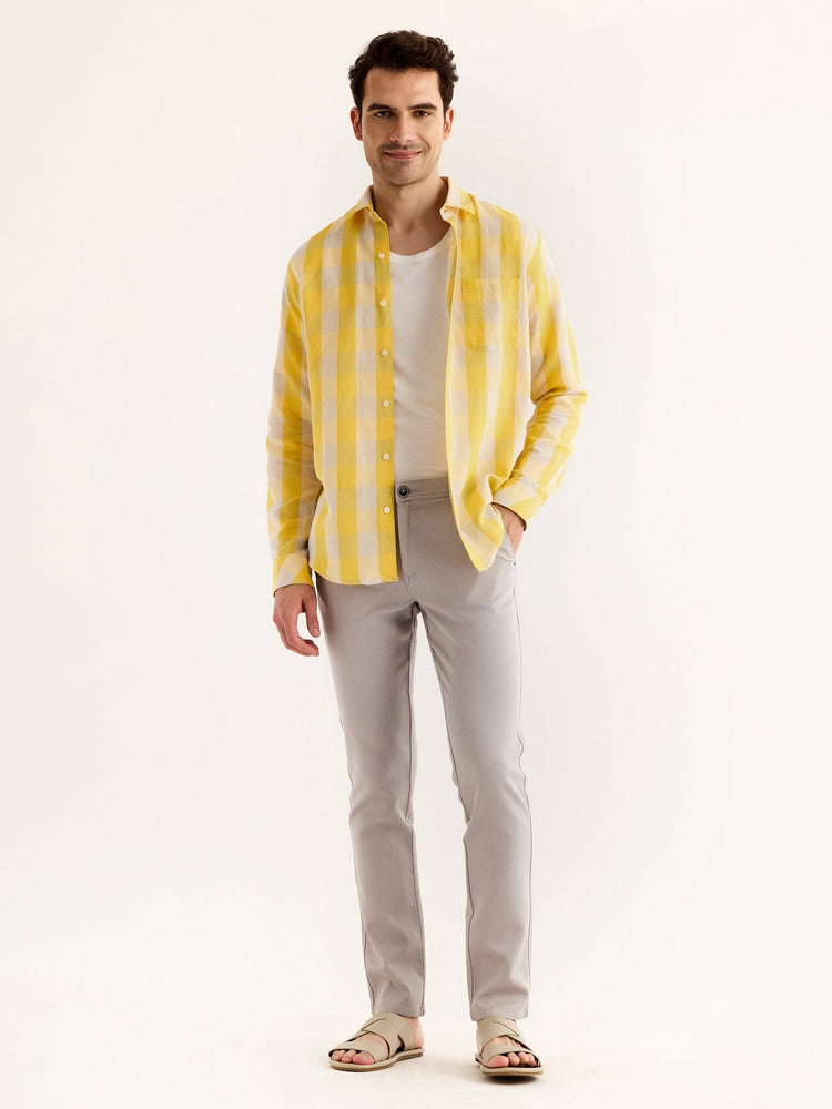 Grey Stretch Slim Fit Trouser