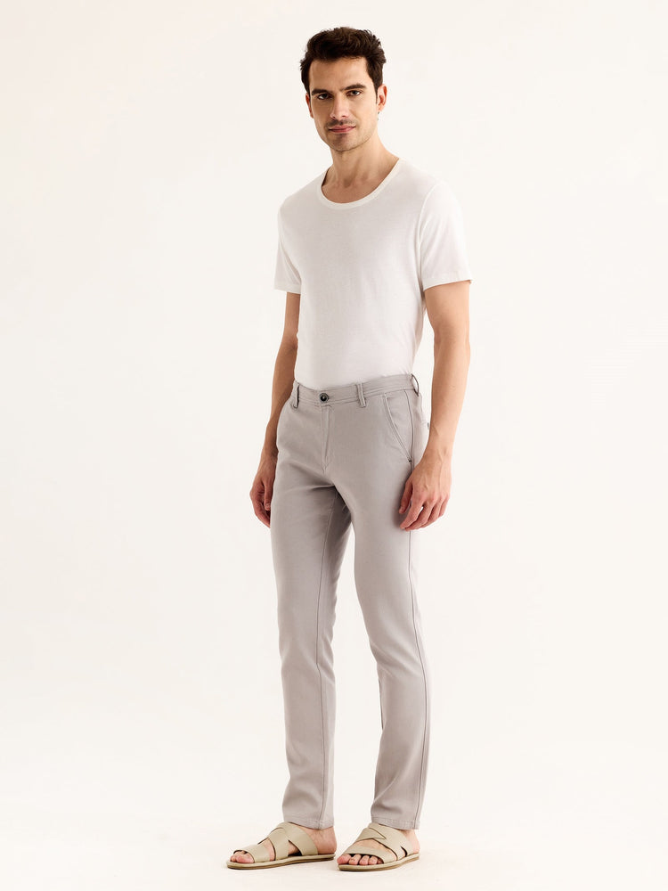 Grey Stretch Slim Fit Trouser