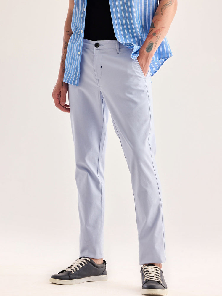 Purple Stretch Slim Fit Trouser