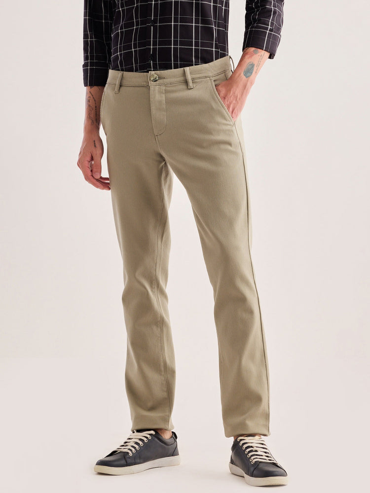 Green Stretch Slim Fit Trouser