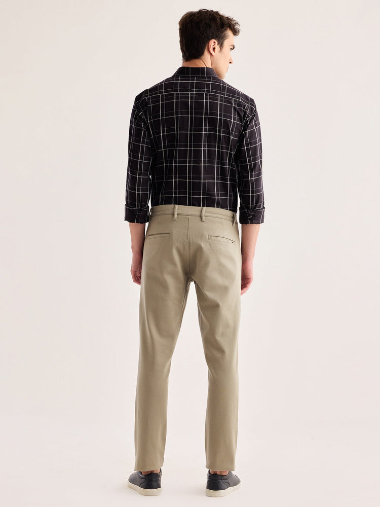 Green Stretch Slim Fit Trouser