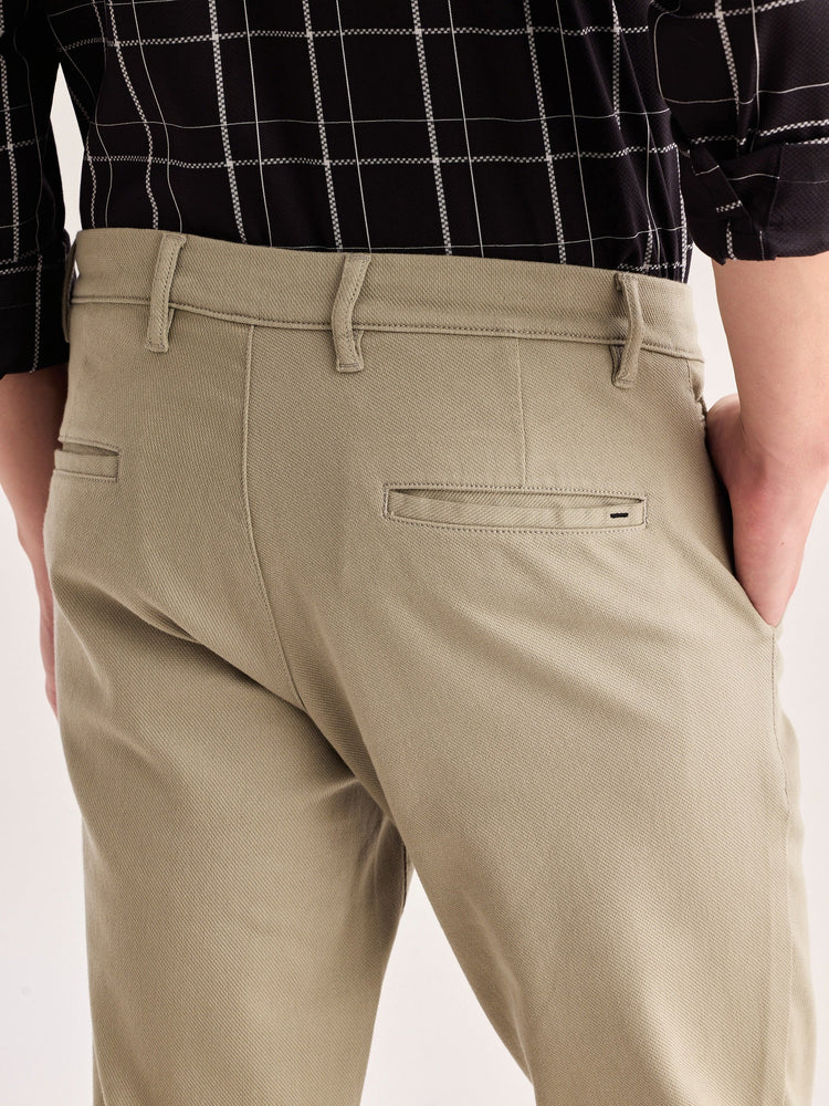 Green Stretch Slim Fit Trouser