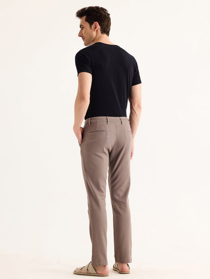 Grey Stretch Slim Fit Trouser