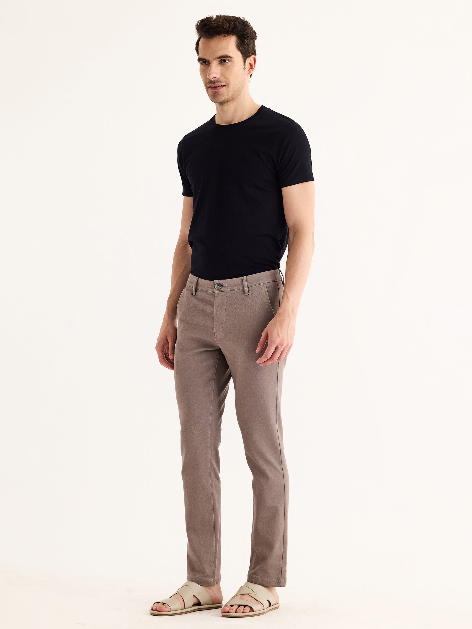 Grey Stretch Slim Fit Trouser