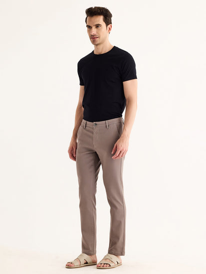 Grey Stretch Slim Fit Trouser