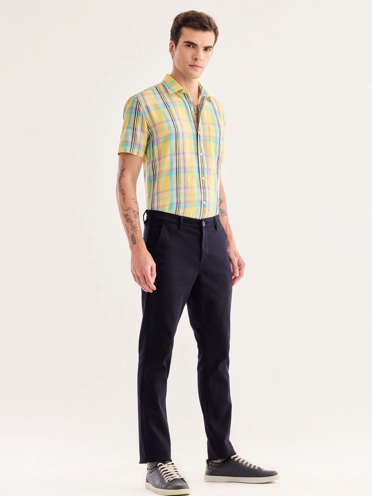 Navy Stretch Slim Fit Trouser