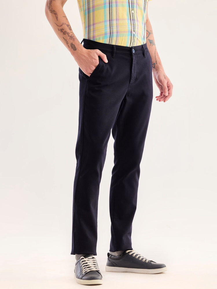 Navy Stretch Slim Fit Trouser