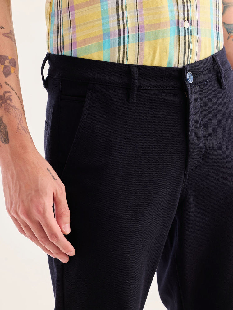 Navy Stretch Slim Fit Trouser