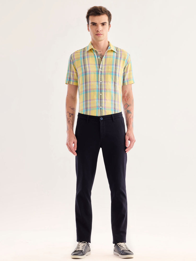 Navy Stretch Slim Fit Trouser