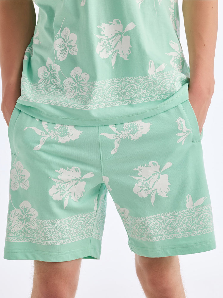 Green Printed Pure Cotton Co-Ords