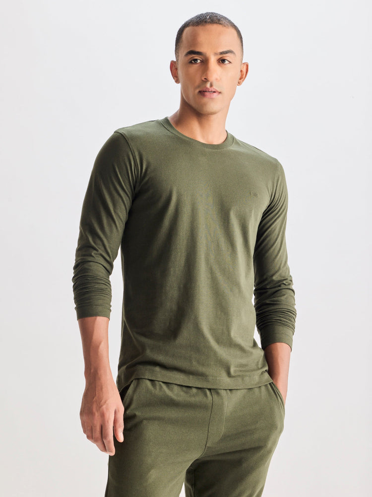 Green Solid Pure Cotton Co-Ords