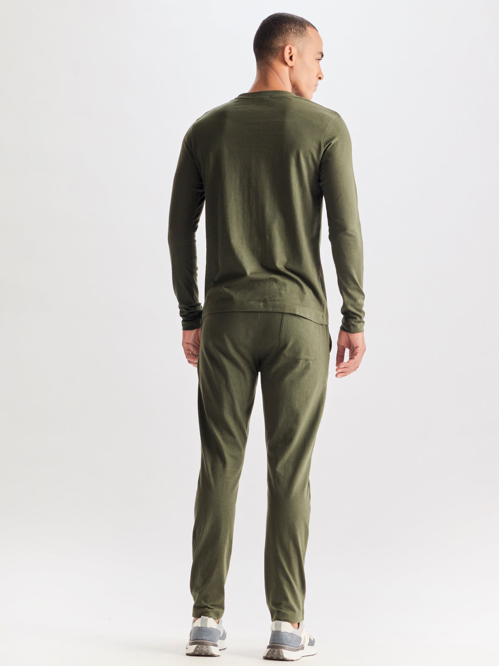 Green Solid Pure Cotton Co-Ords