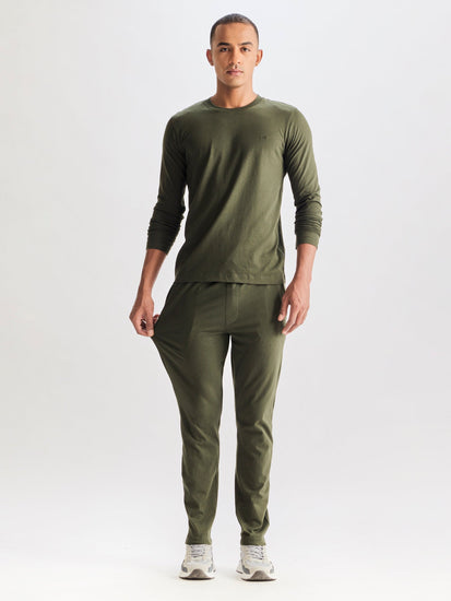 Green Solid Pure Cotton Co-Ords