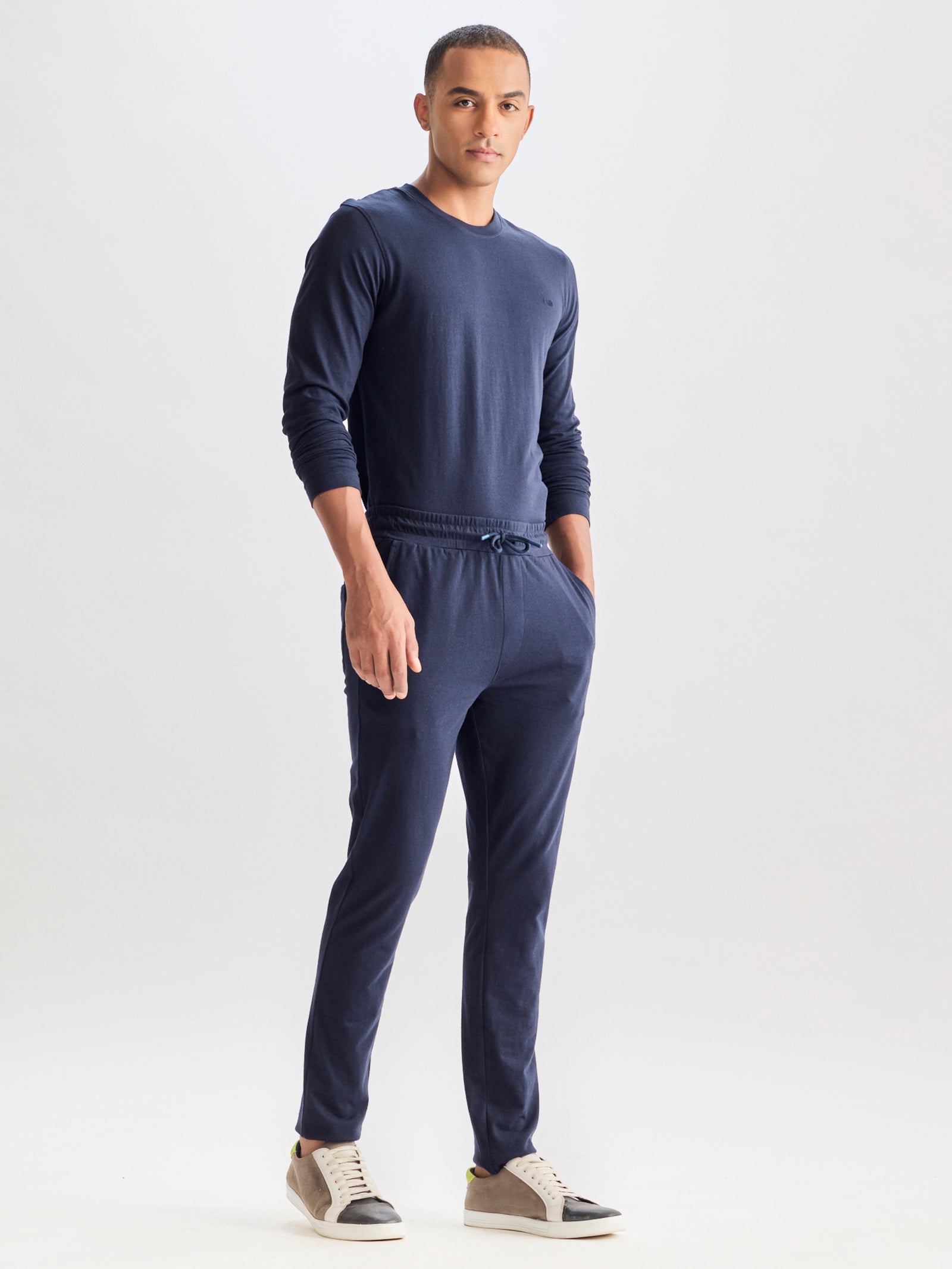 Navy Solid Pure Cotton Co-Ords