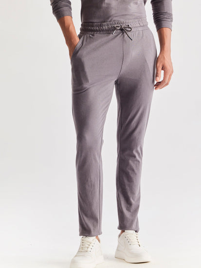 Grey Solid Pure Cotton Co-Ords