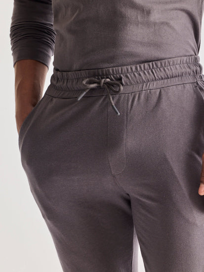 Grey Solid Pure Cotton Co-Ords