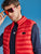 Red Sleeve Less Puffer Jacket