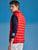 Red Sleeve Less Puffer Jacket