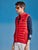 Red Sleeve Less Puffer Jacket