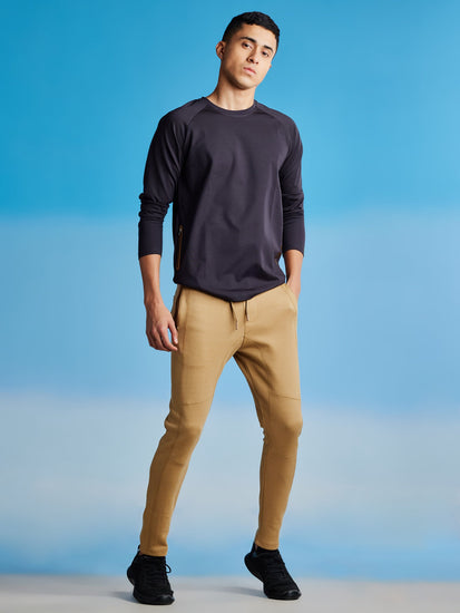 Khaki Slim Fit Track Pant