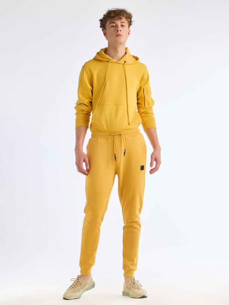 Yellow Solid Regular Fit Jogger
