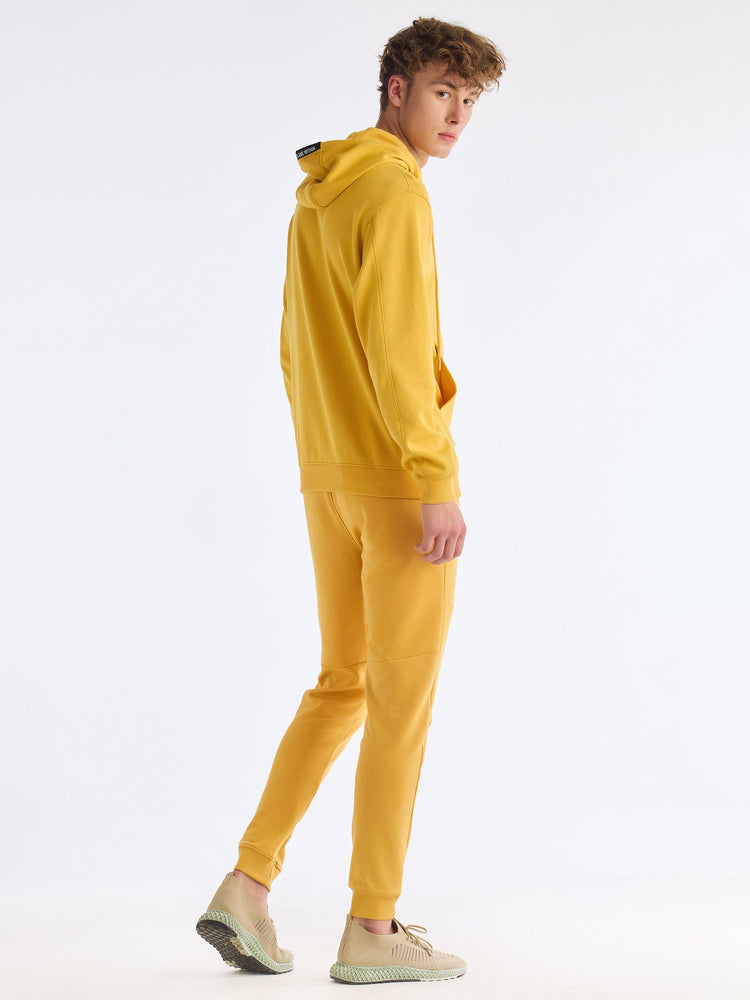 Yellow Solid Regular Fit Jogger