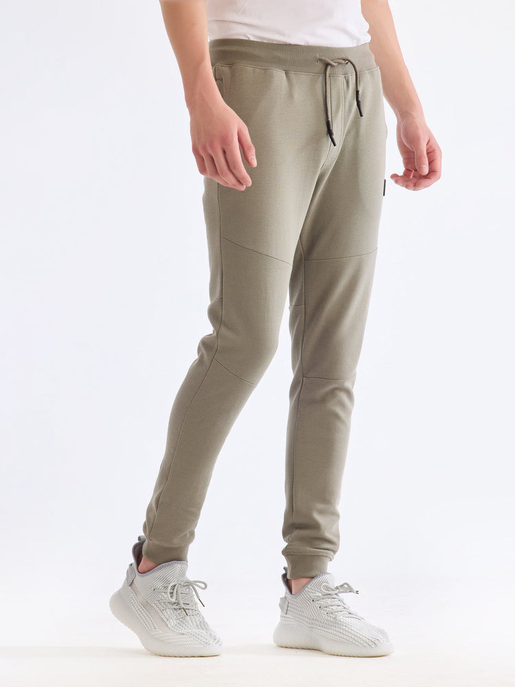 Grey Solid Regular Fit Jogger