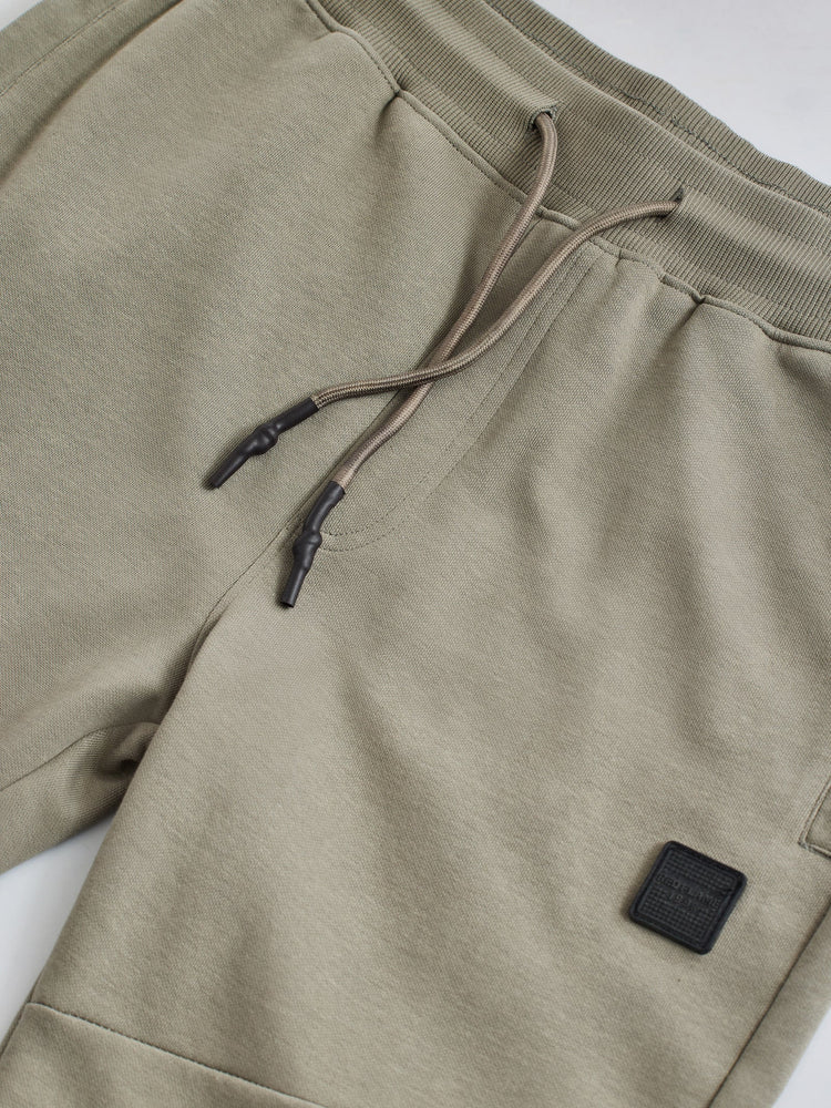 Grey Solid Regular Fit Jogger