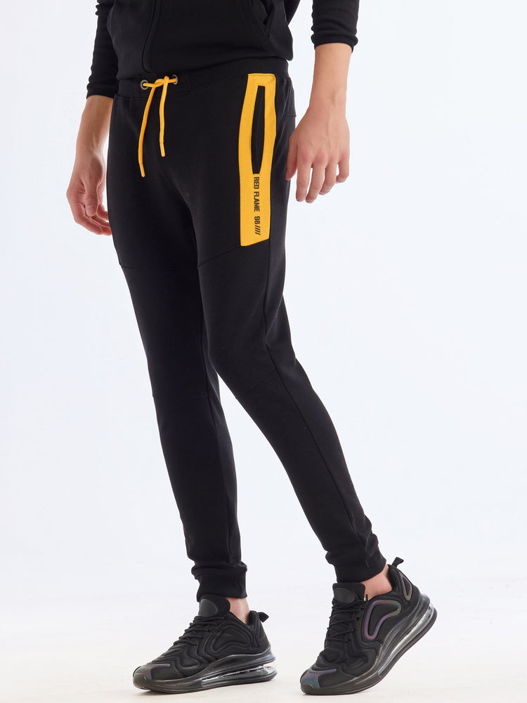 Black Regular Fit Track Pant