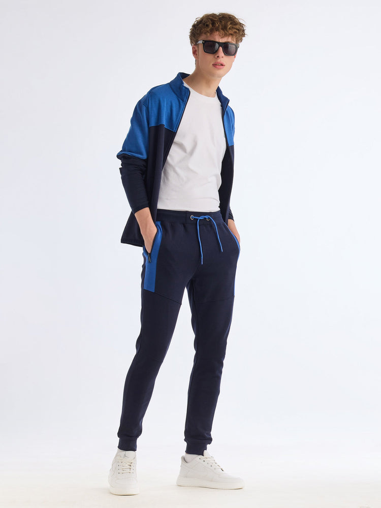 Navy Regular Fit Track Pant