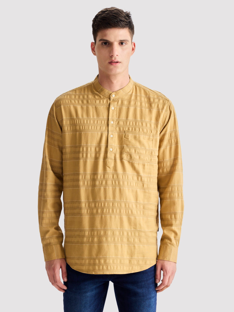 Yellow Striped Kurta