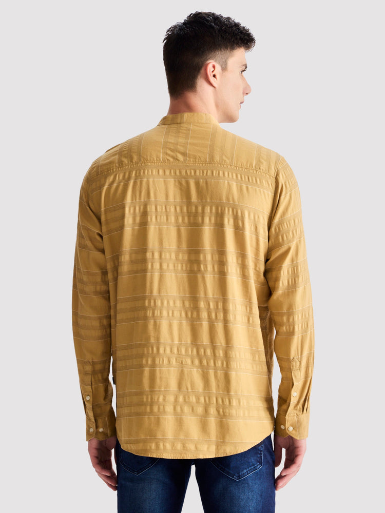 Yellow Striped Kurta