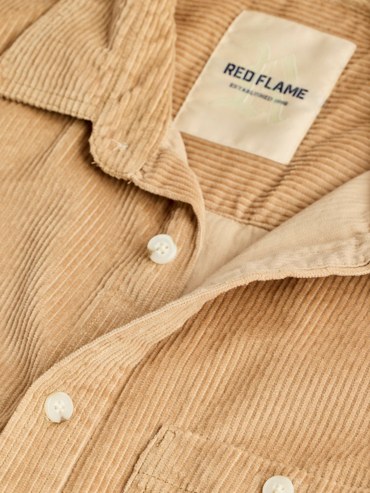 Cream Corduroy Over Shirt