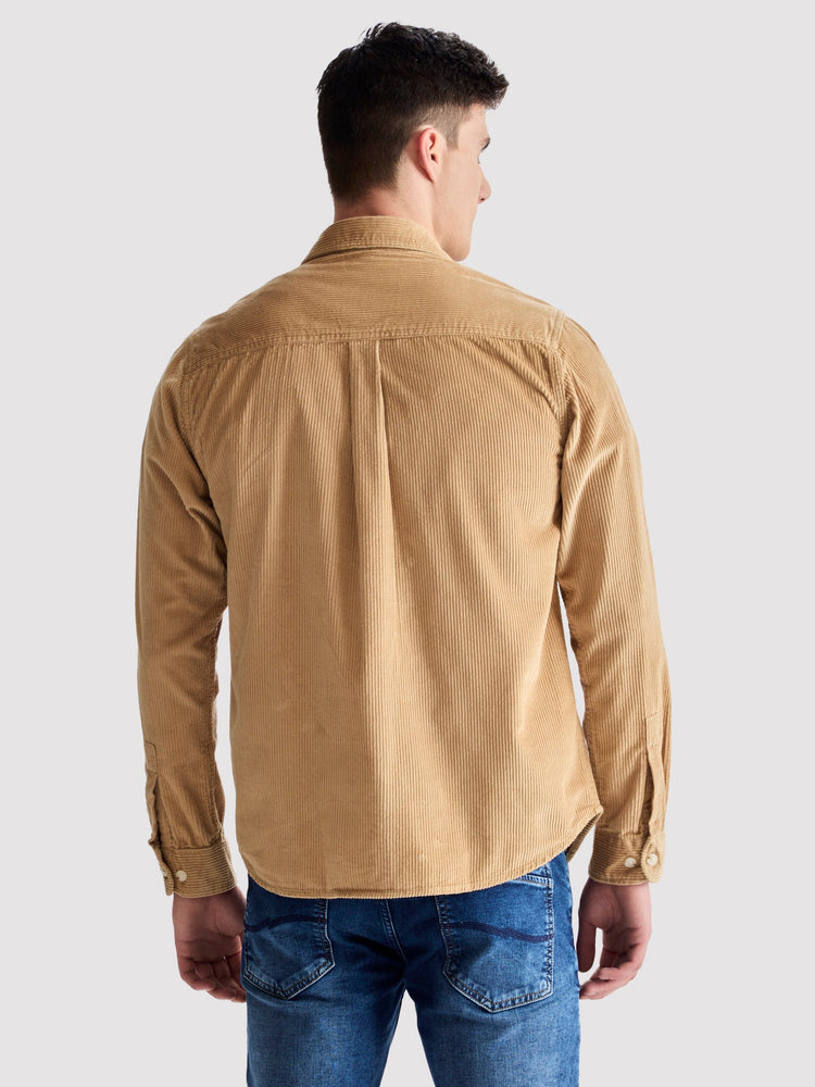 Cream Corduroy Over Shirt