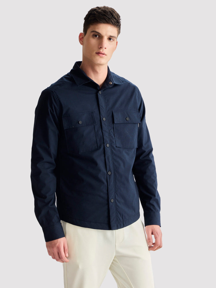 Navy Solid Shacket
