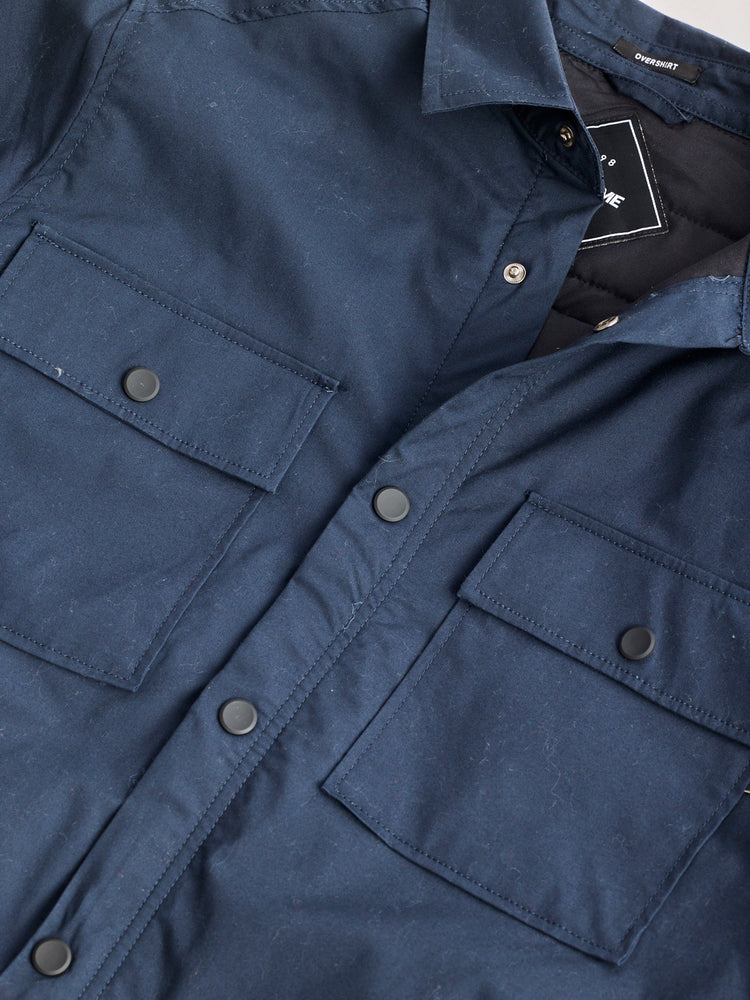 Navy Solid Shacket