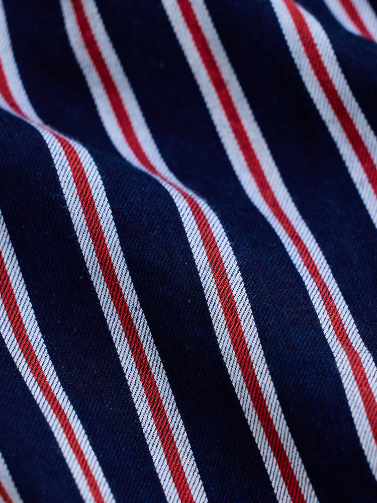 Dark Blue Casual Denim Shirt