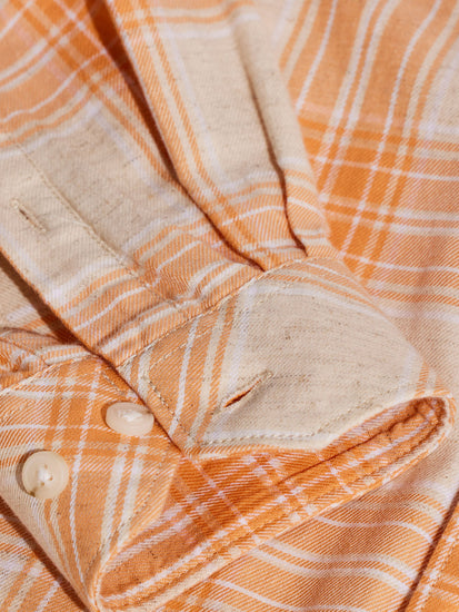 Orange Checked Shirt