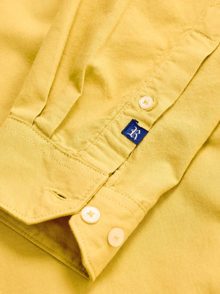 Tuscan Yellow Pure Cotton Casual Shirt