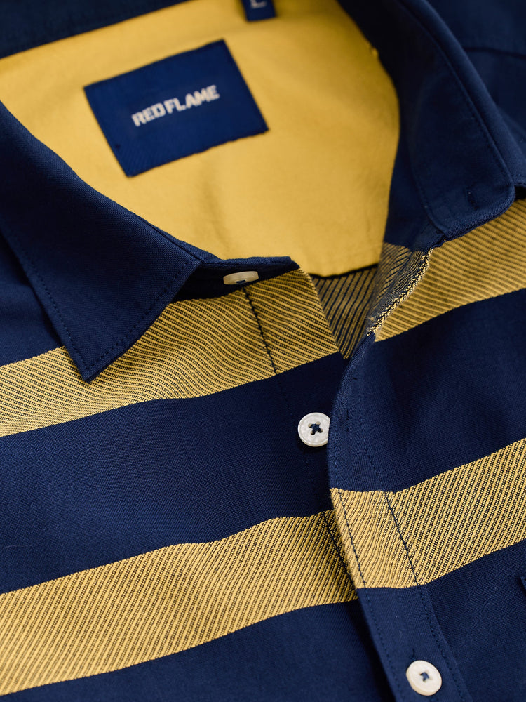 Navy Pure Cotton Casual Shirt