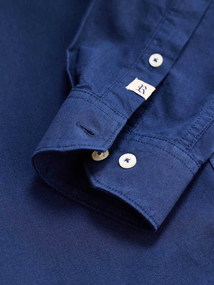 Navy Pure Cotton Casual Shirt