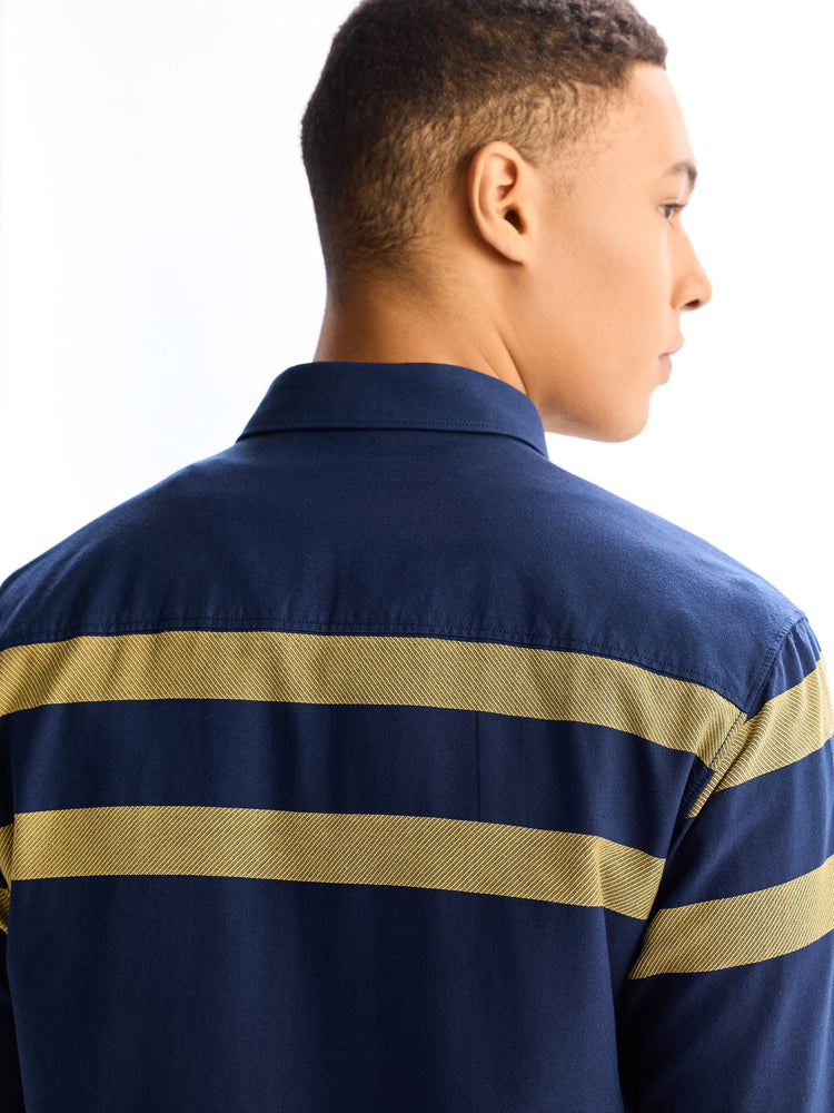 Navy Pure Cotton Casual Shirt