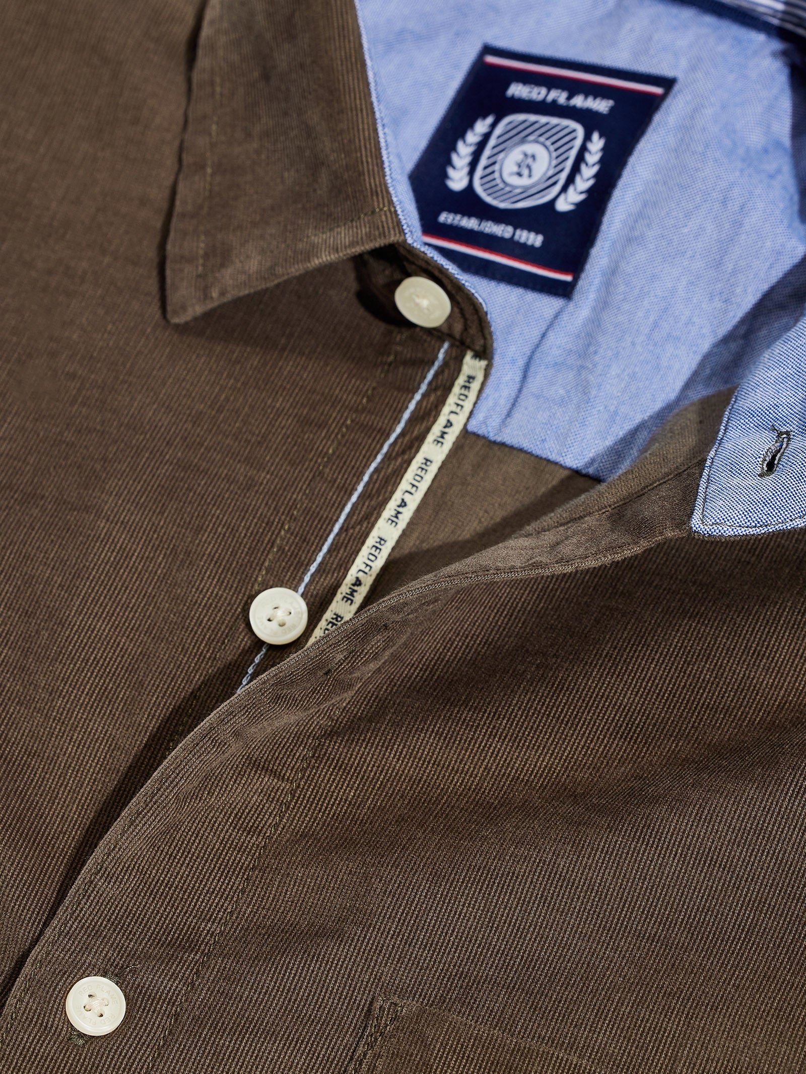 Olive Fine Corduroy Shirt